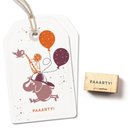 Cats on Appletrees - houten stempel - PAAARTY! (27586)
