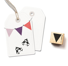 Cats on Appletrees - houten stempel - Pennant 3 (2254)