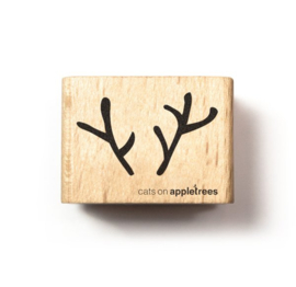 Cats on Appletrees - houten stempel - Deer Head (2555)