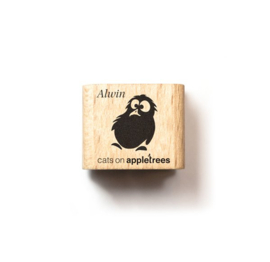 Cats on Appletrees - houten stempel - Alwin the Chick (27429)