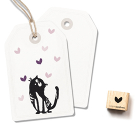 Cats on Appletrees - houten stempel - Heart 2 (2866)