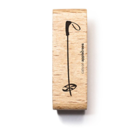 Cats on Appletrees - houten stempel - Ski Stick (2543)