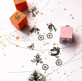 Cats on Appletrees - houten stempel - Adventkalender 7 (93544)