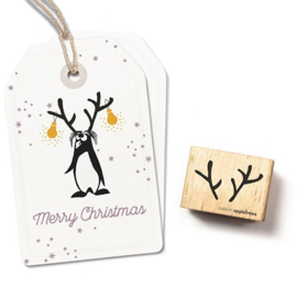 Cats on Appletrees - houten stempel - Deer Head (2555)