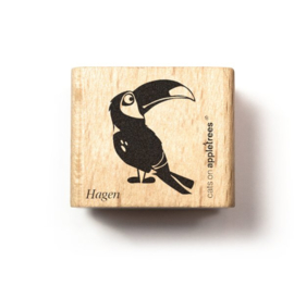 Cats on Appletrees - houten stempel - Hagen the Toucan (27421)