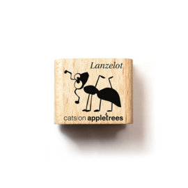 Cats on Appletrees - houten stempel - Lanzelot the Ant (27203)