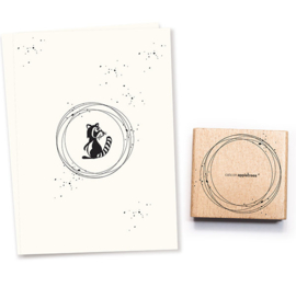 Cats on Appletrees - houten stempel - Confetti Rings (2616)