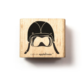 Cats on Appletrees - houten stempel - Helmet (27397)
