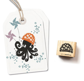 Cats on Appletrees - houten stempel - Bathing Cap (27395)