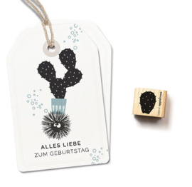 Cats on Appletrees - houten stempel - Cactus 2 (27322)