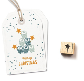 Cats on Appletrees - houten stempel - Star 6 (27593)