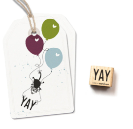 Cats on Appletrees - houten stempel - YAY (27469)