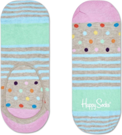 Happy Socks - Liner Socks Stripe Dots Pastel