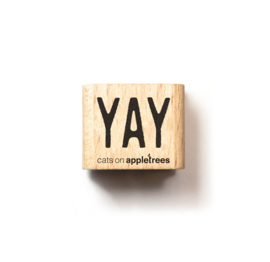 Cats on Appletrees - houten stempel - YAY (27469)