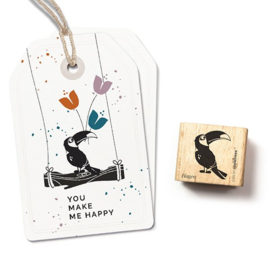 Cats on Appletrees - houten stempel - Hagen the Toucan (27421)