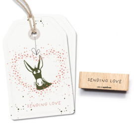 Cats on Appletrees - houten stempel - Sending Love (28059)