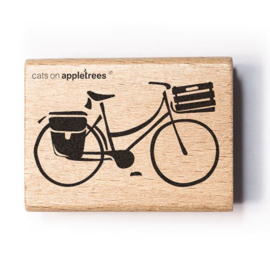 Cats on Appletrees - houten stempel - Dutch Bike (27497)