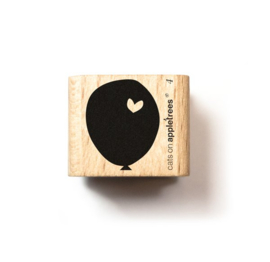 Cats on Appletrees - houten stempel - Philippe & Ballon & Ballon with little Heart & Little Confetti