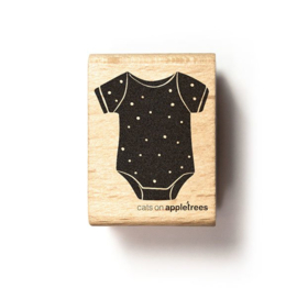 Cats on Appletrees - houten stempel - It's a boy! & Bodysuit & Little Confetti