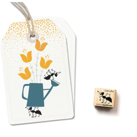 Cats on Appletrees - houten stempel - Lanzelot the Ant (27203)