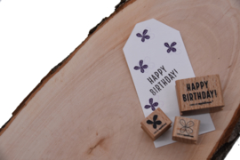 Cats on Appletrees - houten stempel - HAPPY BIRTHDAY! & Blossom 21 & Blossom 22