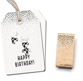 Cats on Appletrees - houten stempel - Confetti Rain (2589)
