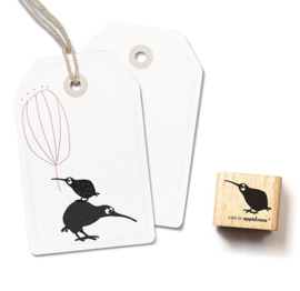 Cats on Appletrees - houten stempel - Kiwi Kurt (2228)