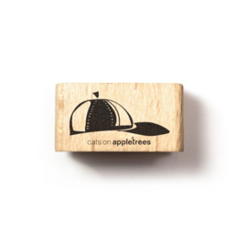 Cats on Appletrees - houten stempel - Basecap (27399)
