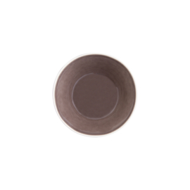 Borrelplank | Serveerplank | Hapjesplank met WateR schaaltjes Taupe en Wit 12 cm
