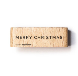 Cats on Appletrees - houten stempel - MERRY CHRISTMAS (27352)