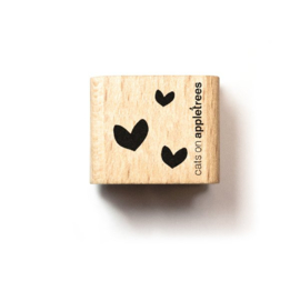 Cats on Appletrees - houten stempel - Little Heart Cloud (27359)