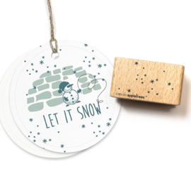 Cats on Appletrees - houten stempel - Snow Flurry (2559)