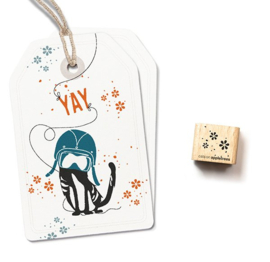 Cats on Appletrees - houten stempel - Flower Cloud (27457)