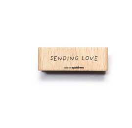 Cats on Appletrees - houten stempel - Sending Love (28059)