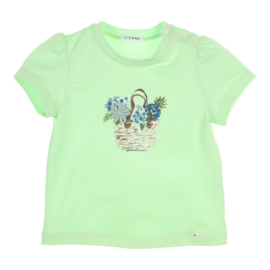 T-shirt Aerobic flowers green
