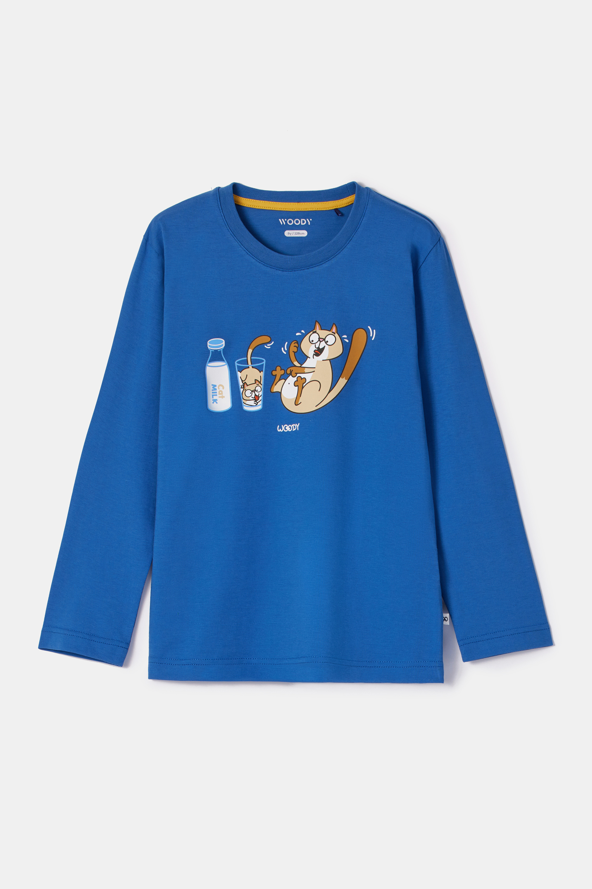 Woody | Jongens-Heren Pyjama, donkerblauw