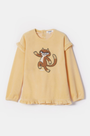 Woody | Meisjes-Dames Pyjama, lichtgeel