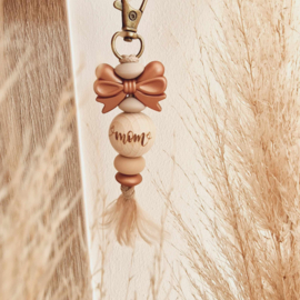 Sleutelhanger Mom mama Metallic Koper