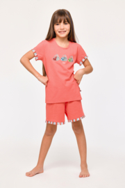 Woody | Meisjes-Dames Pyjama, koraalrood