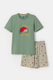 Woody | Jongens-Heren Pyjama, groen