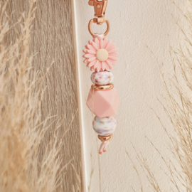 Sleutelhanger Pink flower