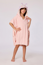 Woody | Poncho, roze streep