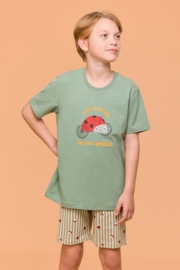 Woody | Jongens-Heren Pyjama, groen