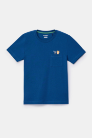 Woody | Jongens-Heren pyjama, donkerblauw