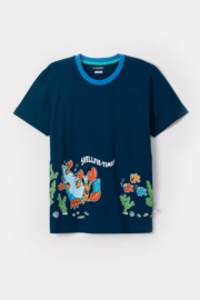 Woody | Jongens-Heren Pyjama, donkerblauw