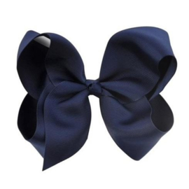 Grosgrain bow navy