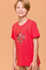Woody | Jongens-Heren Pyjama, rood