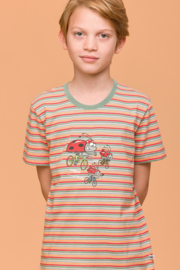 Woody | Jongens-Heren Pyjama, multicolor streep