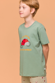 Woody | Jongens-Heren Pyjama, groen