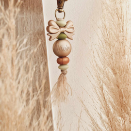 Sleutelhanger Mom mama Metallic Goud